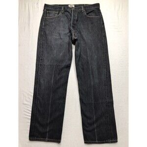 Y2K LEVIS 501xx Jeans Men 36x32 (40/34 tag) Black Button Fly Faded Grunge Rock